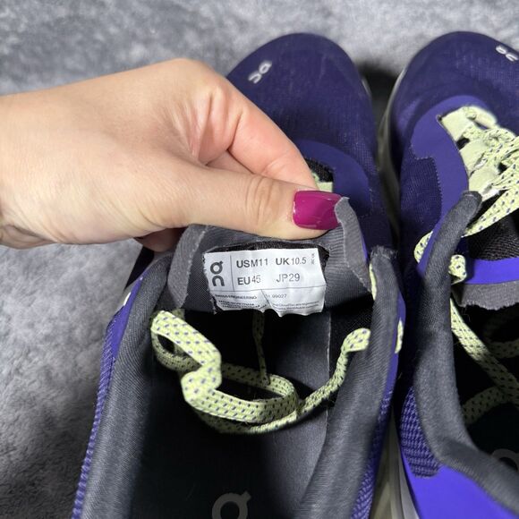 On Cloudmonster Running Shoes Sneakers Mens 11 Acai Aloe Purple 61.99027 main image 5